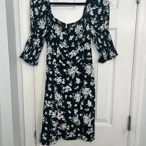 Mini Dress - XL - Green Floral